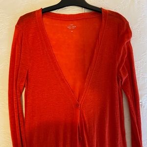 Womens JCrew Coral Cardigan